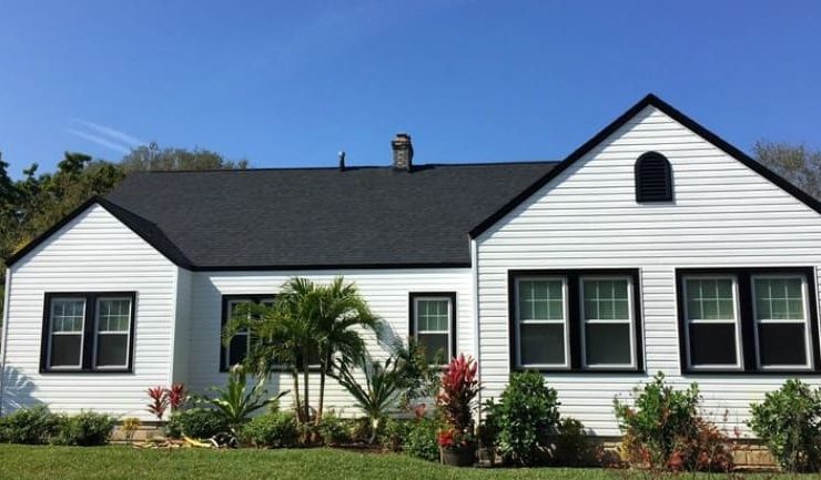 white and black houses