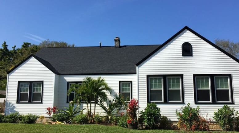 white and black houses